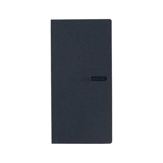 HOBONICHI  2026 weeks, MEGA English Edition, Sneakers, Indigo Black, Starts from January, Weekly Planner, Weekly Leaf, Slim, Long, Graph Note, 219 Pages