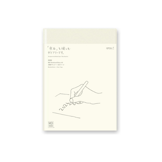 Midori MD Notebook Diary, 2026, A5, Daily 22409006 (Begins December 2025)