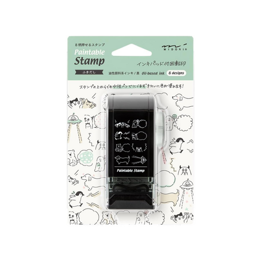 Midori 35586006 Rotating Stamp Dial Whiskey Pattern