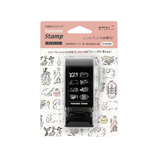 Midori 35580006 Rotating Stamp Dial Antique Pattern