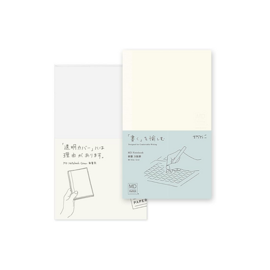 Midori  15292006 Notebook, MD Notebook, New Book, Graph Ruled + Notebook Cover