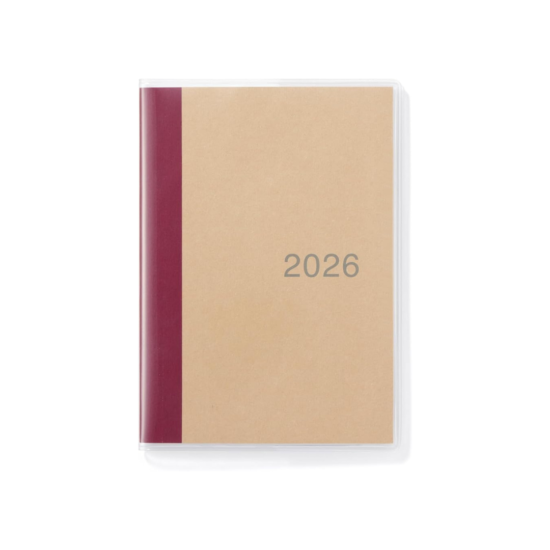 MUJI 84854460 2026 A6 Monthly Planner, Starts on December 2025