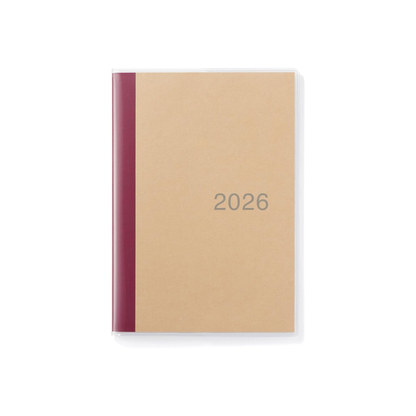 MUJI 84854453 2026 B6 Monthly Planner, Starts on December 2025