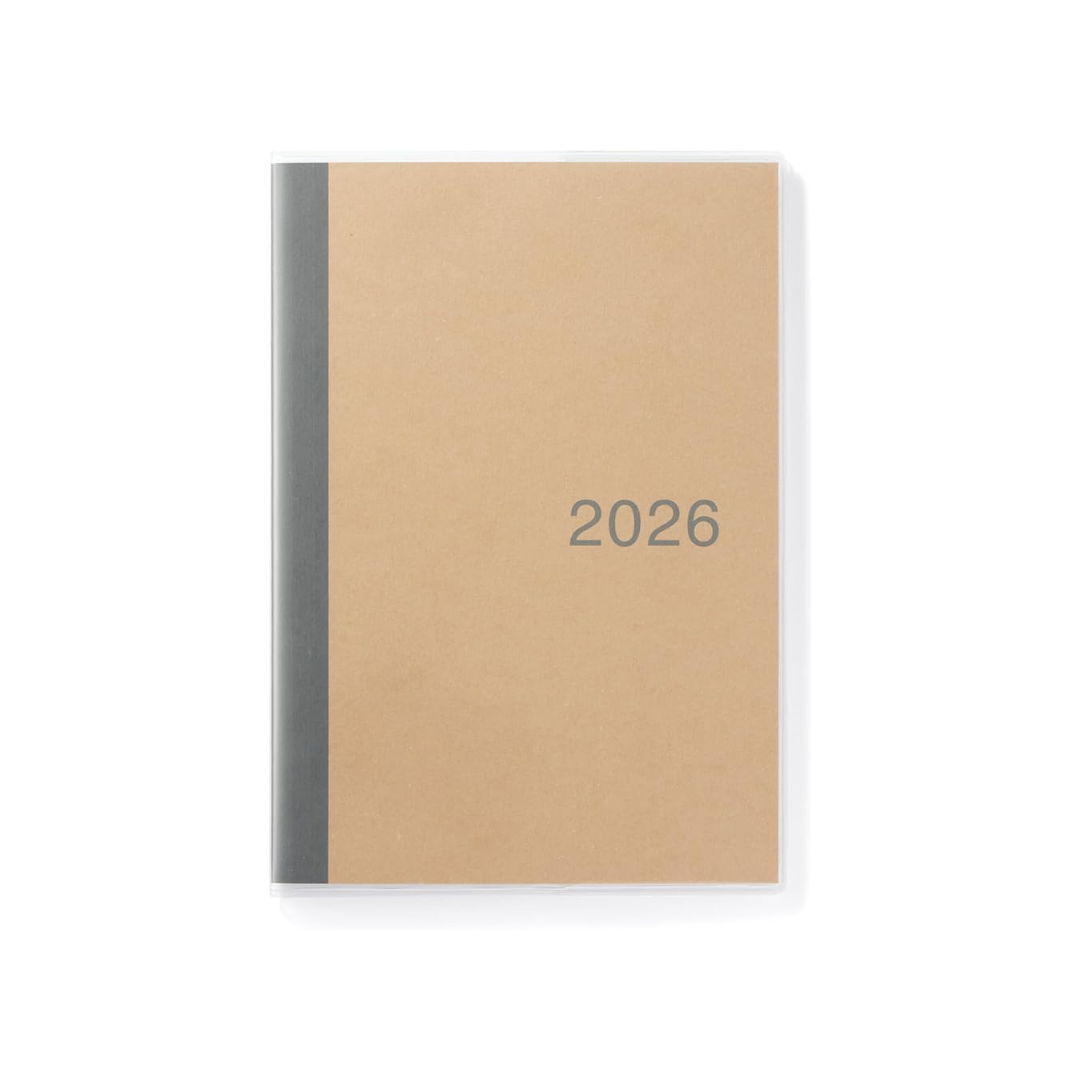 MUJI 84854484 2026 A5 Monthly Planner, Starts on December 2025
