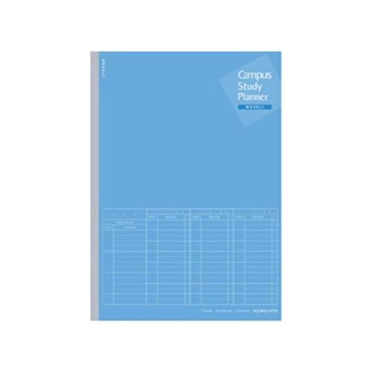 Kokuyo Campus Study Planner (Notebook), Weekly Ruled, A5, Blue, No-Y82MW-B, Pack of 5