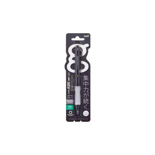 Uni Mitsubishi Pencil Mechanical Pencil Alpha Gel Switch 0.3 Black M31009GG1P.24
