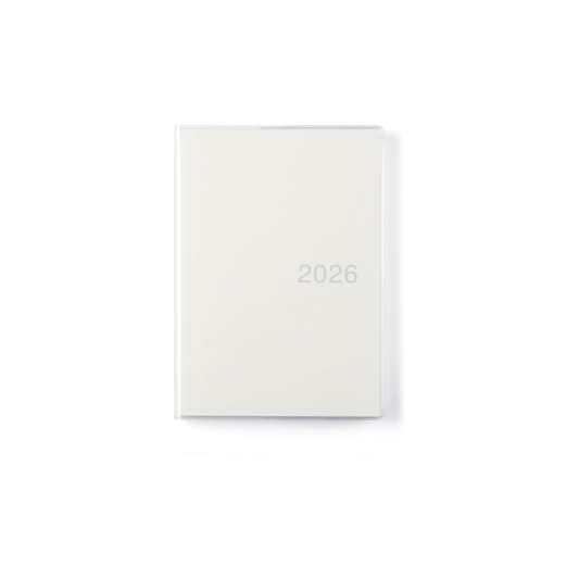Muji 84854354 Monthly Schedule Book, Daily Begins on December 2025, starting with Monday, A5, White