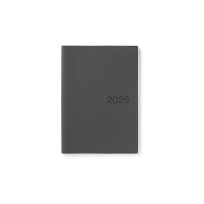 MUJI 84854231 2026 B5 Monthly / Weekly Schedule Book, Starts December 2025, B5, Dark Gray