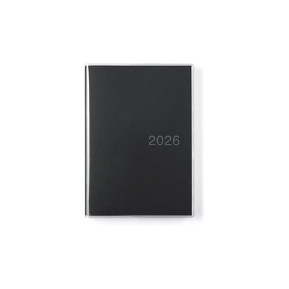 Muji 84854378 Schedule Book, Monthly, Daily Starts from December 2025, starting with Monday A5, Black