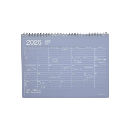 2026 Planner, Schedule Book, Starts from January 2026, Monthly Block, B5 Variation, Notebook Calendar, M, Purple, Marks 26WDR-NB1-PL