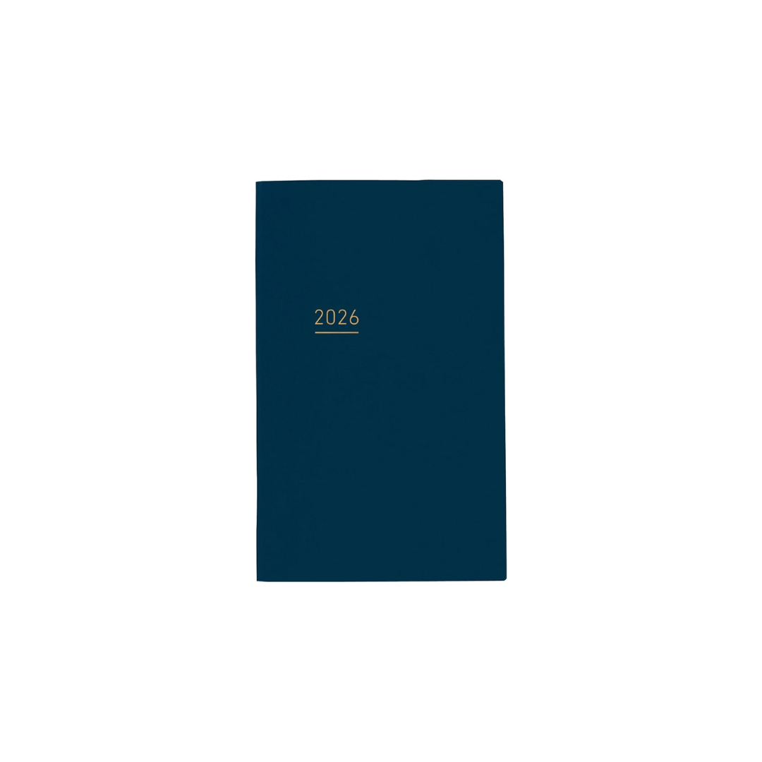 Kokuyo Jibun Notebook Lite Notebook 2026 Monthly Weekly A5 Slim Navy JL1DB-26 Starts on December 2025