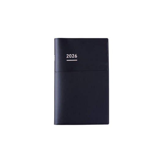 Kokuyo Jibun Notebook Biz Mini 2026 Monthly B6 Slim Matte Black Ni - JBM1D-26 2025 Starts on December