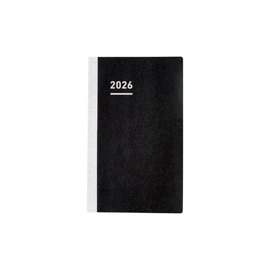 Kokuyo Jibun Notebook Biz Mini 2026 Diary Refill, Monthly, Weekly B6 Slim Ni-JBRM-26, Starts on December 2025