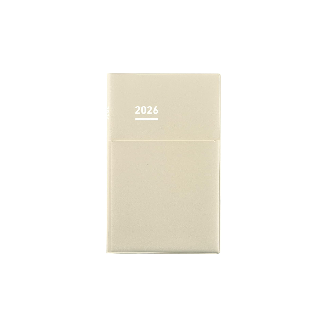 Kokuyo Jibun Notebook Biz Mini Notebook 2026 Monthly B6 Slim Light Beige NI-JBM1LS-26 Starts on December 2025
