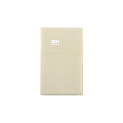 Kokuyo Jibun Notebook Biz Mini Notebook 2026 Monthly B6 Slim Light Beige NI-JBM1LS-26 Starts on December 2025