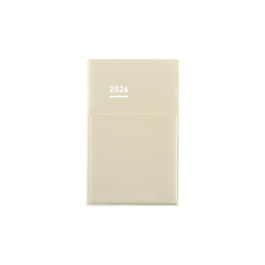 Kokuyo Jibun Notebook Biz Mini Notebook 2026 Monthly B6 Slim Light Beige NI-JBM1LS-26 Starts on December 2025