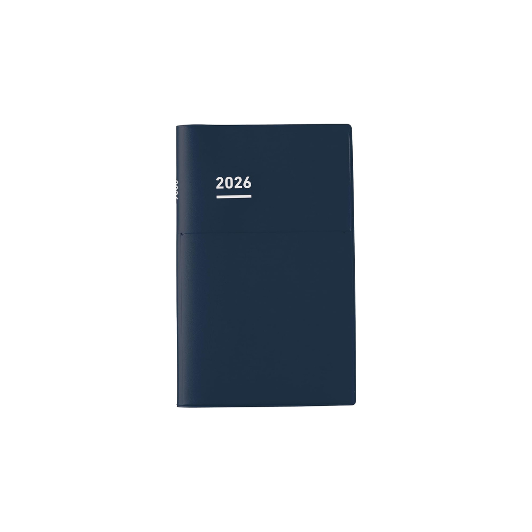 Kokuyo Jibun Notebook Biz 2026 Monthly A5 Slim Matte Navy Ni-JB1DB-26 Starts on December 2025