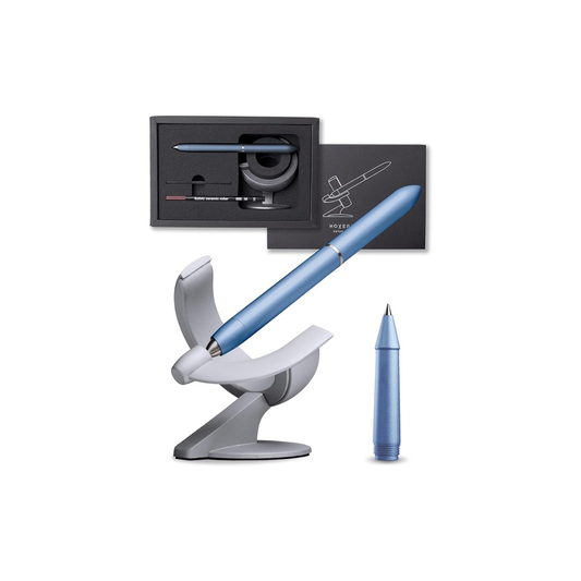 Hoverpen 3.0 Future 60° Novium Zero Gravity Luxury Pen Gift Desk Floating Rotating Novium (Ballpoint Pen, Blue)