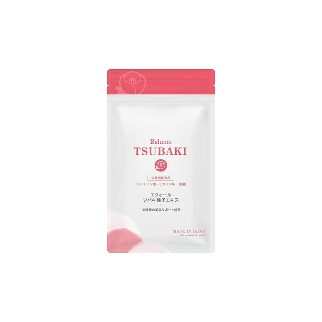 TSUBAKI (Balmo Tsubaki) AGA Skin Clinic Official Supplement Keratin for Women, 90 Tablets per Bag