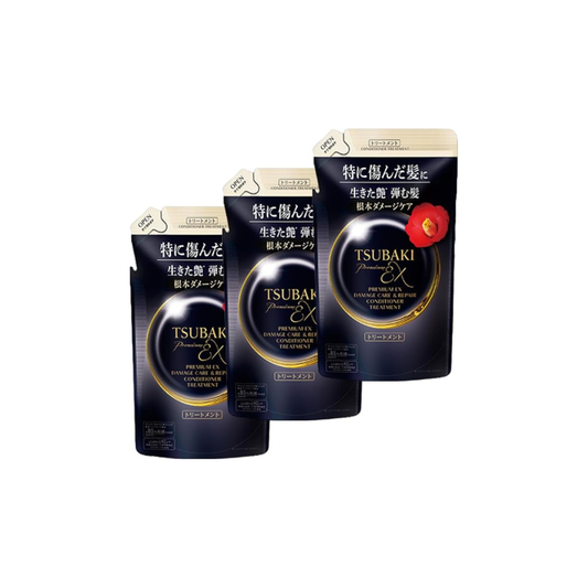 TSUBAKI Premium EX Intensive Repair Conditioner Refill 10.1 fl oz (300 ml) (3 Pieces)