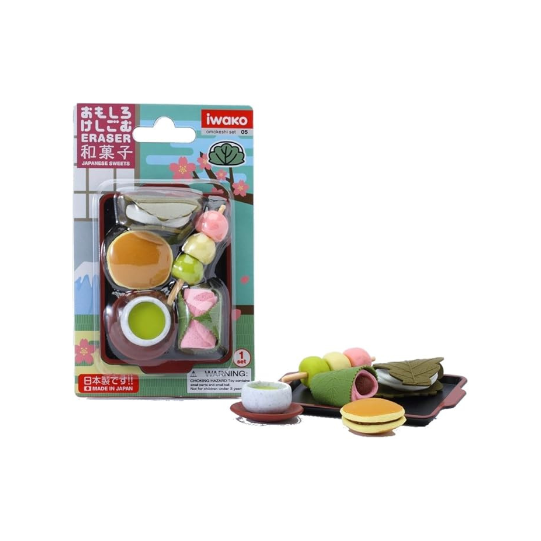 Iwako Eraser, Japanese Sweets, 10-Piece Blister