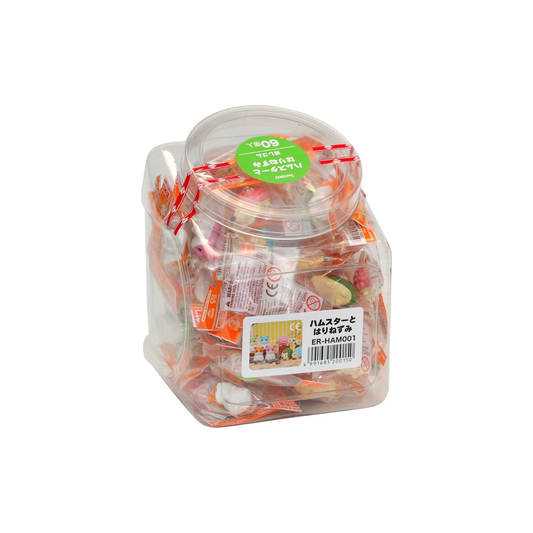 Iwako Hamster and Hedgehog Erasers, Pack of 60, SCERHAM001