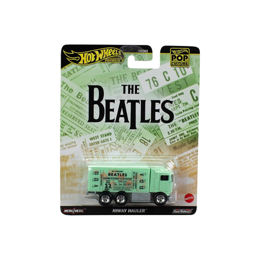 Hot Wheels Pop Culture - The Beatles Highway Howler (Green) Ride On Toy Mini Car 3 Years Old Green HVJ45