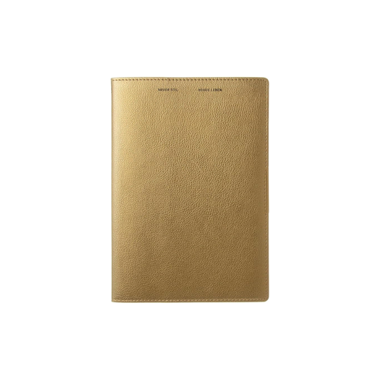 Laconic LED 29-330GD Monthly Notebook, A5 Monthly, Metallic Synthetic Leather, Gold, 2026 (Starts from December 2025)