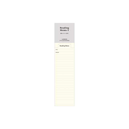 Laconic LGF18-30 Bookmarker Memo, Reading Notes, Horizontal Writing, Style Note