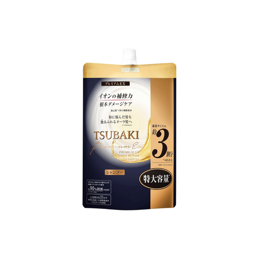 TSUBAKI Premium EX Intensive Repair Shampoo, Refill, 33.8 fl oz (1000 ml), Damage, Hair Care, Repair, Ion, Gloss, Smooth, Moisturizing, Large Capacity