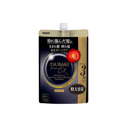 TSUBAKI Shampoo Refill 30.4 fl oz (900 ml) [Premium EX Damage Care & Repair] Damage Oil Force Repair Smooth Damage Perm Color