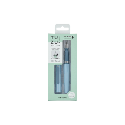 Sailor Fountain Pen, TUZU ADJUST Fountain Pen, Beginner, Everyday Use, Self Packaging, Light Blue, Fine Point, 12-0541-241