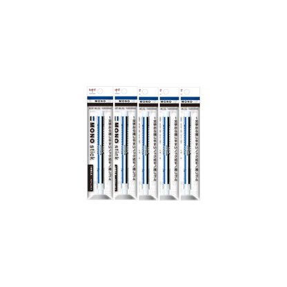 Tombow Pen Eraser Mono Stick Mono Color 5 Pens (MONO-Eraser Pen Shape) Retractable Holder Eraser JCC-121A-5P