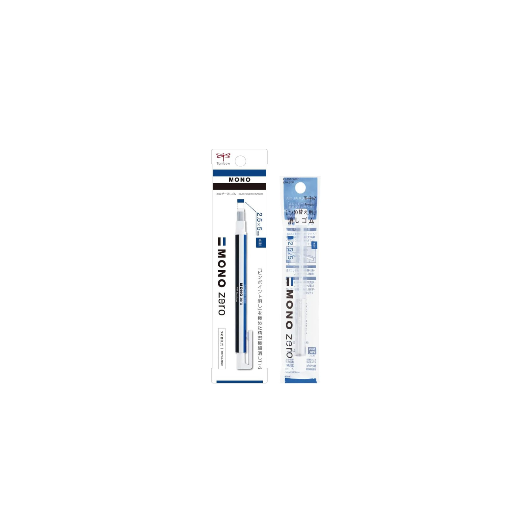 Tombow JCB-233AZ MONO Zero Pen-Shaped Rectangular Eraser With Refill for Eraser