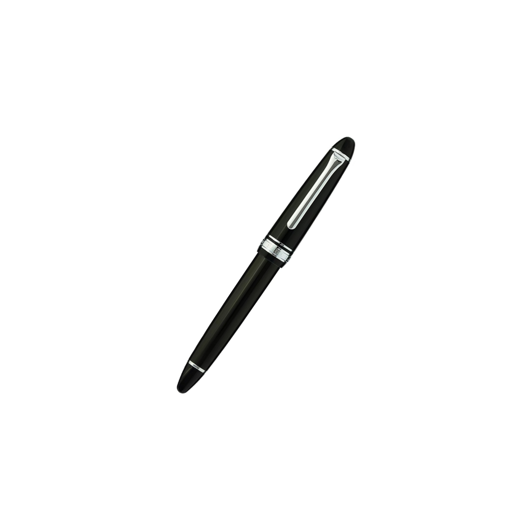 Sailor Fountain Pen, Pro-Fit Casual, Silver Trim, Black, Fine Point, 11-0571-220