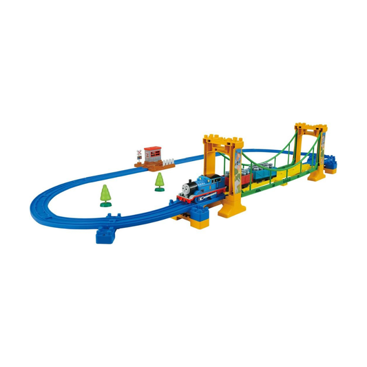 Takara Tomy Plarail Thomas & Friends Wobbling Bridge Set, Train & Train Toy, For Boys Ages 3 and Up, Toy Safety Standards Compliant, ST Mark Certified, PLARAIL