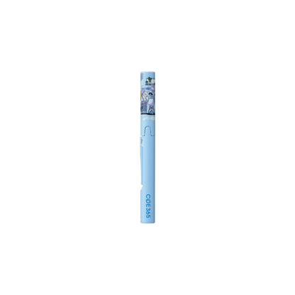 Plus Portable Scissors COE365 FitCut Curve Twiggy with Fluorine Coating, Less Sticky, Moonlight SC-130PF-E 35-823