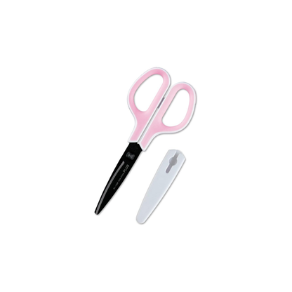 Plus Scissors FitCut Curve with Fluorine Coat Low-Rebound Grip SC-175SF White/Pink 34-547