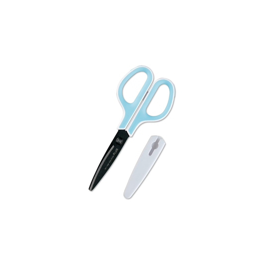 Plus SC-175SF+34-516 Scissors FitCut Curve with Fluorine Coat, White/Blue Set