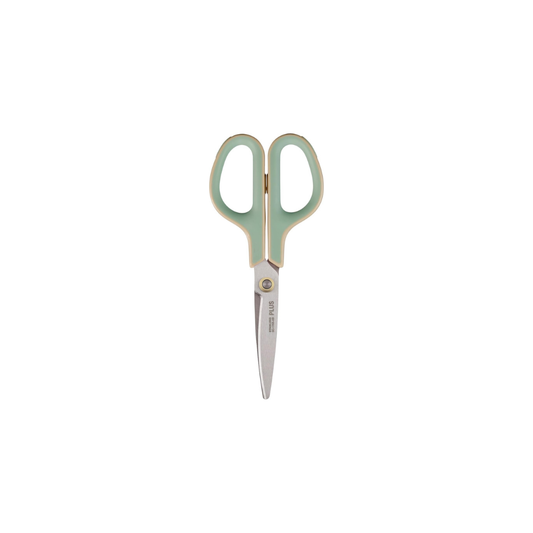 Plus SC-175S-AB 34-394 Scissors, Fit Cut Curve, Antibacterial Grip, Limited Edition, Retro Green