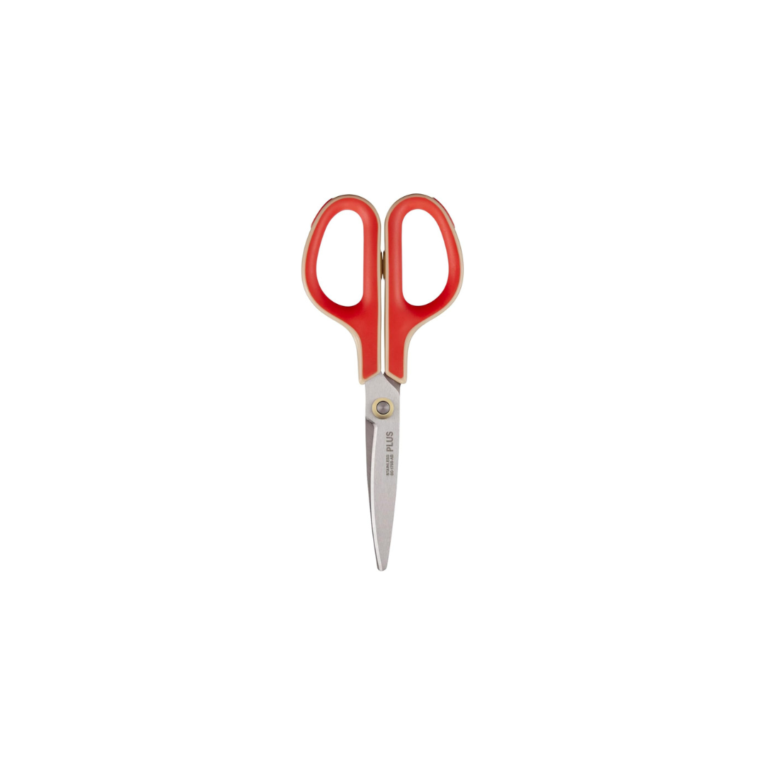 Plus SC-175S-AB 34-395 Scissors, Fit Cut Curved Antibacterial Grip, Limited Edition, Retro Red