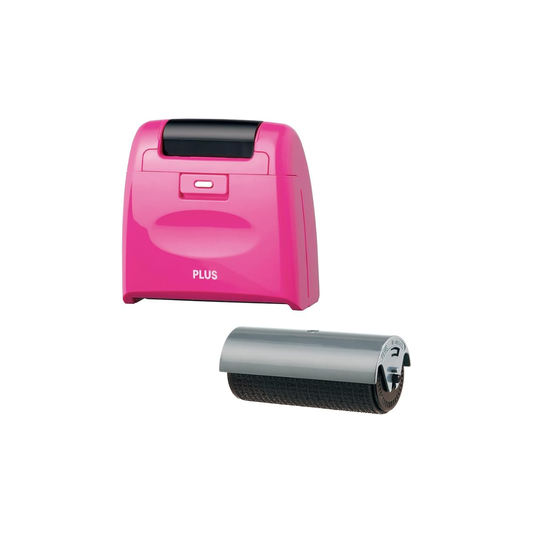 Plus Personal Information Protection Stamp Roller Keshipon Wide Dedicated Card Ridge Set Pink IS-510CM + IS-017CM 38-133 + 38-129