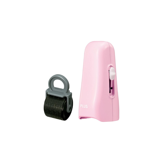 Plus Personal Information Protection Stamp, Roller Kessipon Stick, Main Unit, 1 Sakura Pink + 1 Dedicated Ink Cartridge IS-550CM 39-146 + 39-188
