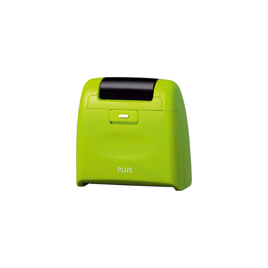 Plus Personal Information Protection Stamp Roller Keshippon Wide, Green IS-510CM 38-131