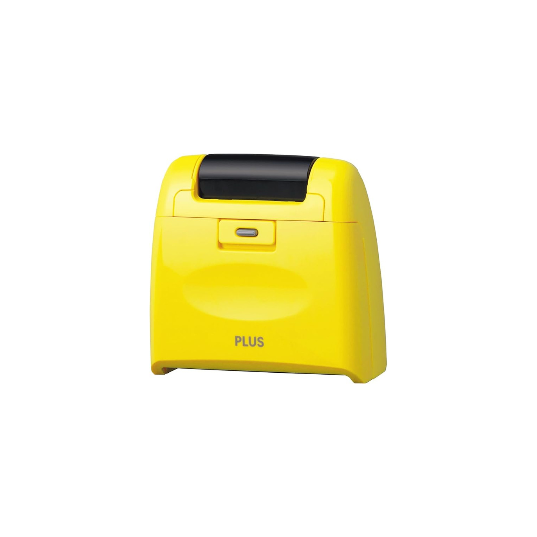 Plus Personal Information Protection Stamp Roller, Wide Yellow IS-510CM 38-134