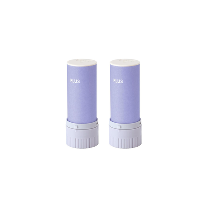 Plus Personal Information Protection Stamp Roller Keshipon Slim Fit, 2-Piece Set, Purple, IS-600CM, 40-182×2