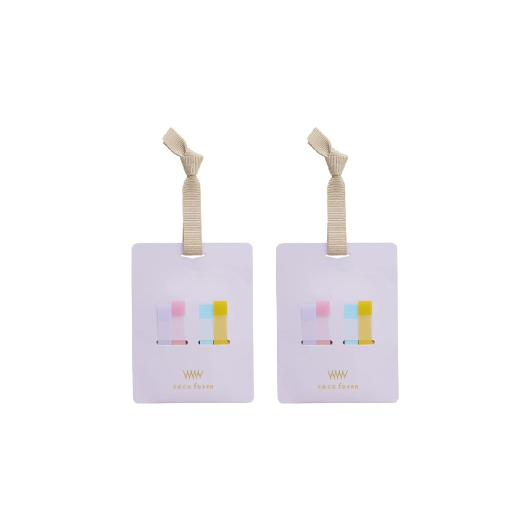 Kanmido CFP-2001AZ Notes Bookmark, Kokofsen Page, Set of 2, Purple, S