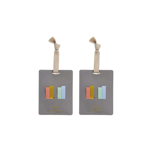 Kamido CFP-3002AZ Fusen Bookmark, Kokofsen Page, Set of 2, Gray