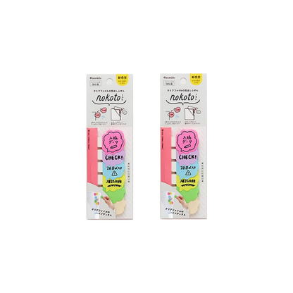 Kanmido Sticky Note Nokoto Heading Pop Speech Bubble Shape Set of 2 NK-1002AZ