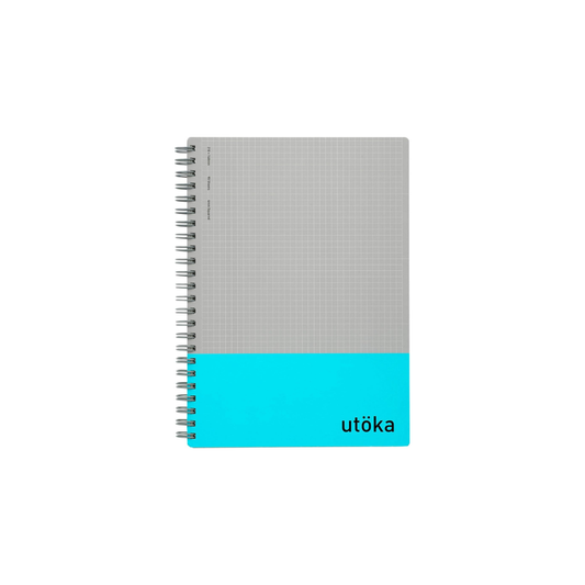 Maruman Notebook, Ring Notebook, Utoka, A5, 4mm Grid Ruled, Light Blue, N460-52